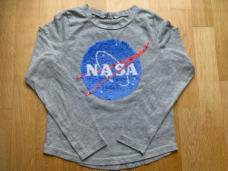 Tricko h&m a meniacimi flitrami, bushman,134