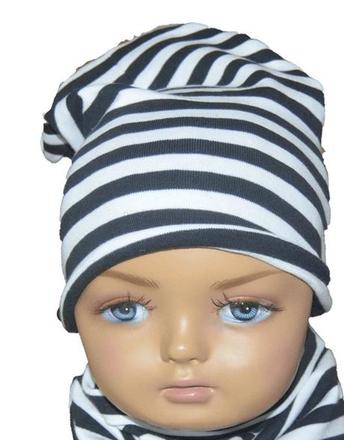 Šmolko čiapka melm pásik čierny, 