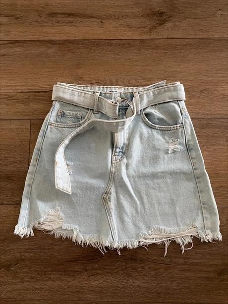 Riflová sukňa, bershka,xs