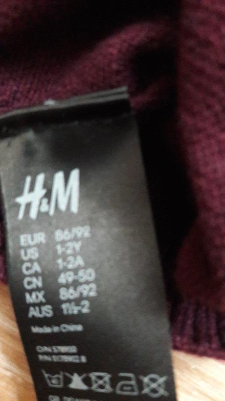 Bordova ciapka, h&m,86