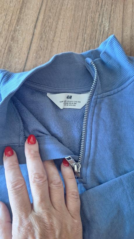 Crop mikina, h&m,134