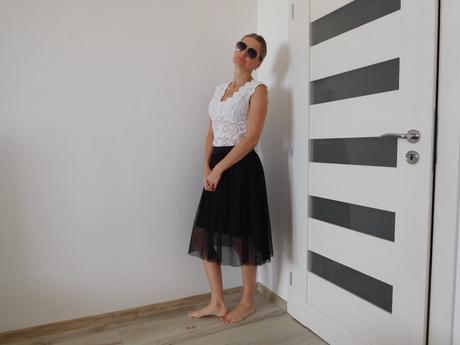 Tylová suknička-38/40v,, 38