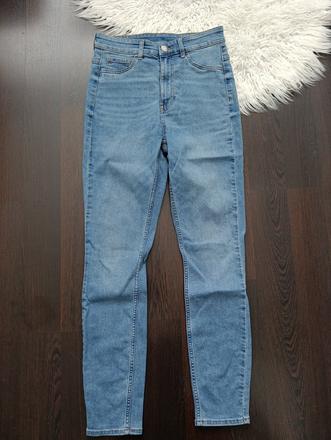 H&m skinny rifle s vysokým pásom, h&m,s