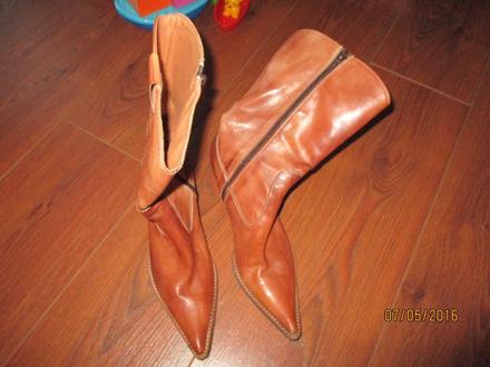 Kozene cizmicky, prechodne, cena uz s postou, 37