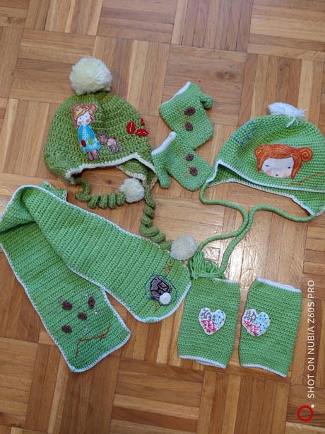 Hand made rozkošný, kvalitný komplet k next kol., 98