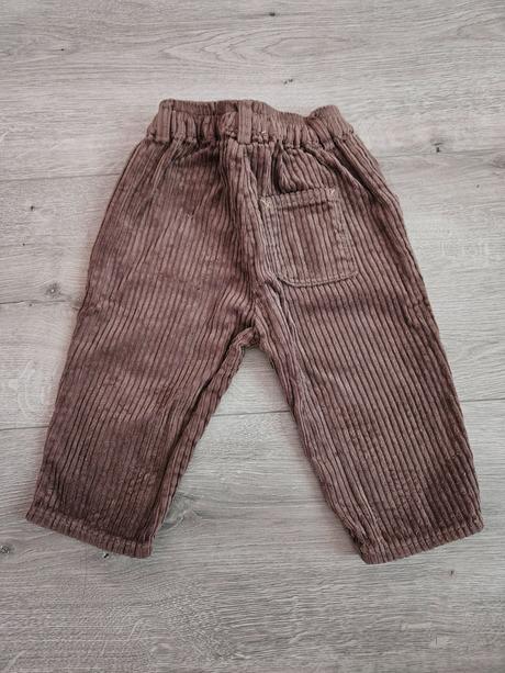 Hrubšie menčestráky zara 80 hnedé, zara,80