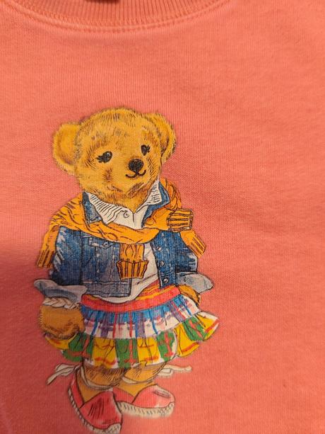 Ralph lauren bear dievčenská mikina 5 rokov, ralph lauren,116
