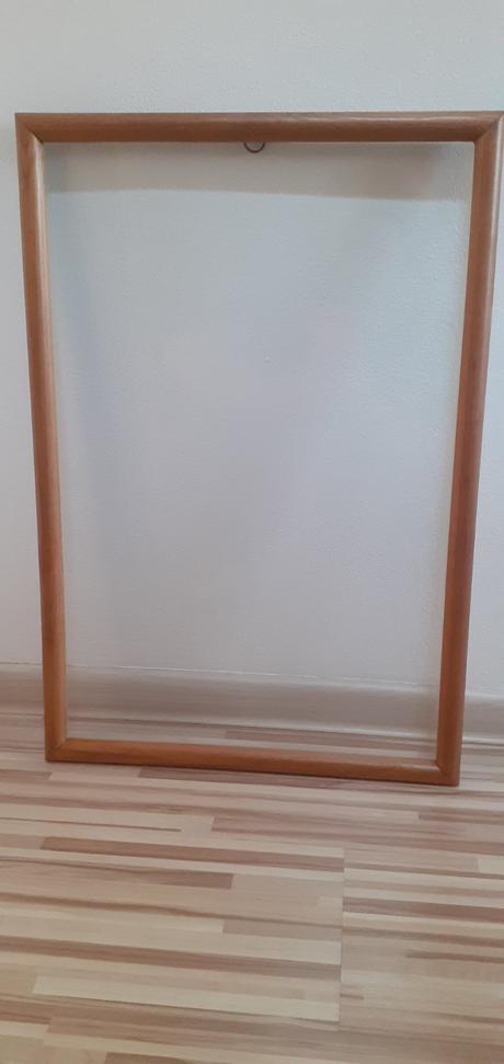Drevený rám so sklom na fotku / obraz, 
