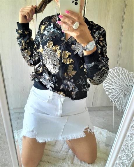 Flitrová mikina-trblietavá-m, m