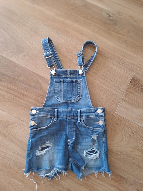 Riflové kraťasy na traky, denim,122