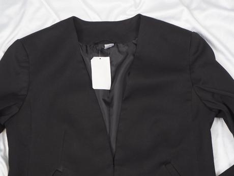 Kvalitné čierne sako h&m, h&m,42