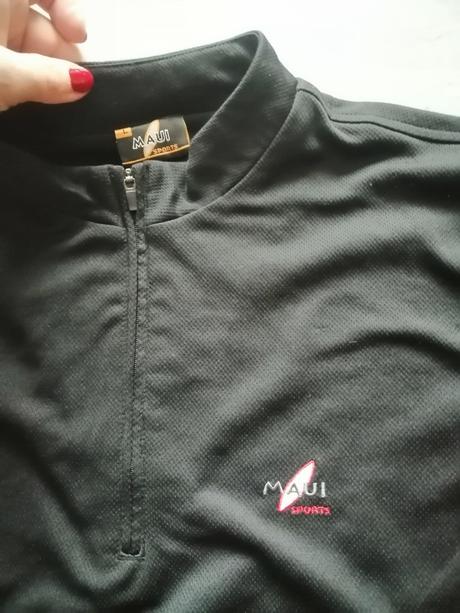 Čierno červená mikina maui vl, l