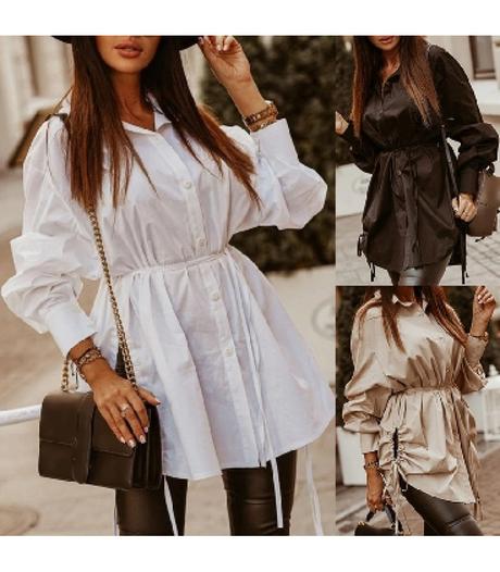 Oversize bluzka beige, s