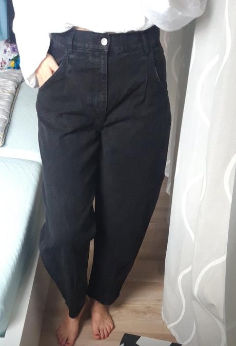 Rifle vysoký pás, bershka,36