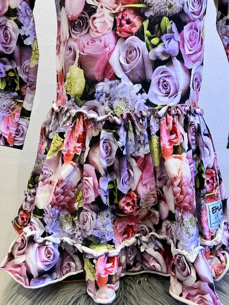 Dievčenské kvetované šaty, 116