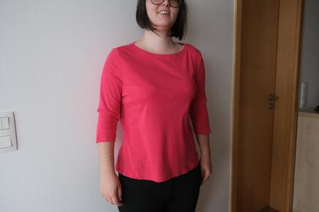 Cyklámenové tričko s 3/4 rukávmi, xl