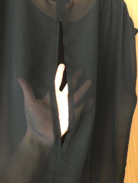 Dámsky priehľadný top amisu, amisu,s