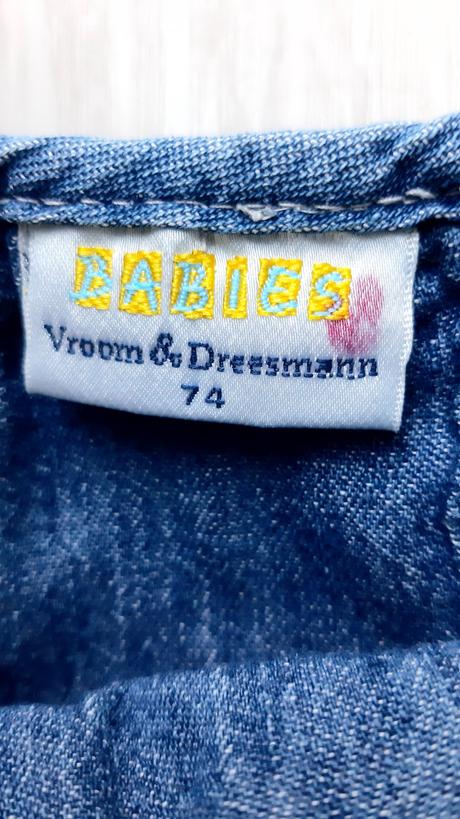 Riflová šatová suknička, 74