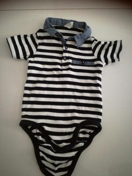 Body bielo-modre, h&m,80