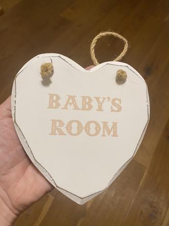 Sass & belle - baby's room drevená tabuľka,