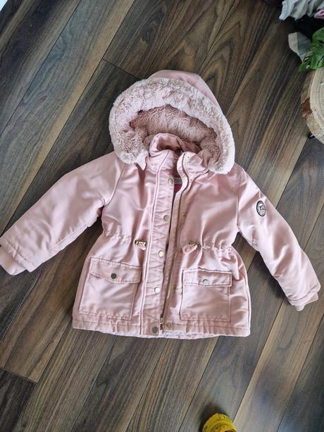 Ružová tepla bunda hm, h&m,122