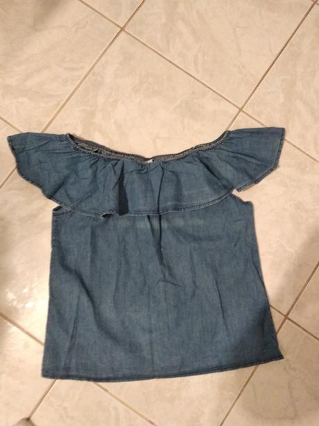 Riflové s volanom cez plecia, m