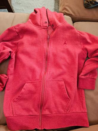 Teplovočervená mikina 152, 152