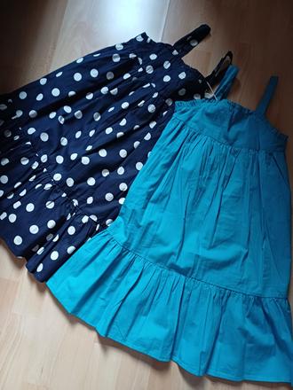 2x letne bavlnene šaty, 116