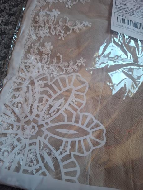 Vintage zástera s kvetinovou textúrou, 