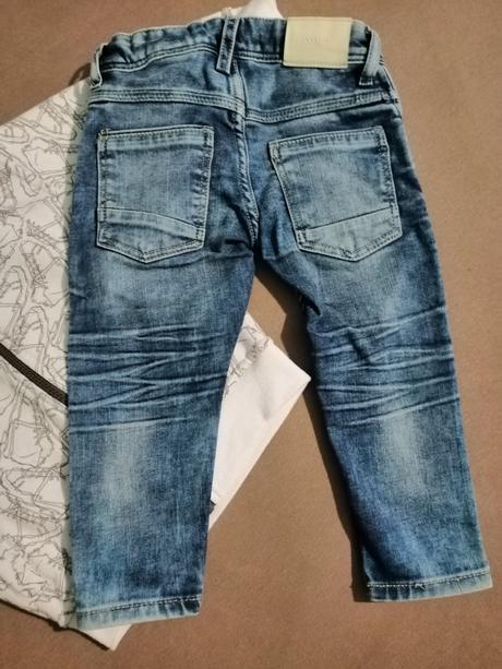 Chlapčenské stretch a slim fit rifličky, h&m,92