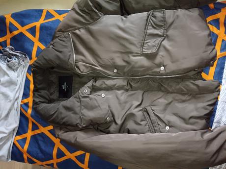 Dámska zimna krátka bunda, s