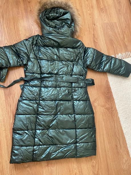 Luxusna zimna bunda s pravou kozusinou, l