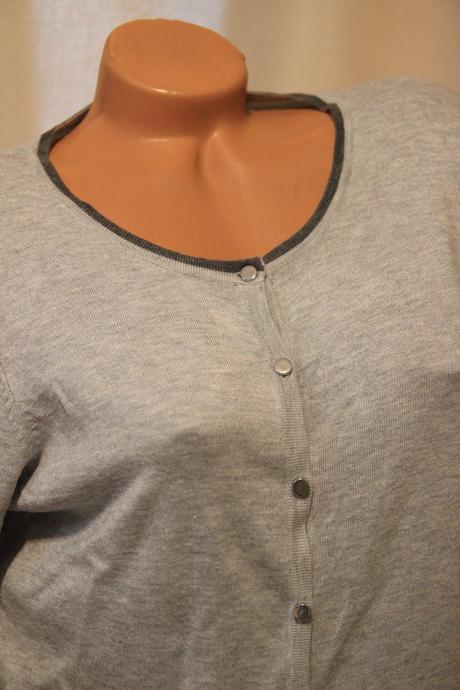 Šedý kardigan, xl, xl