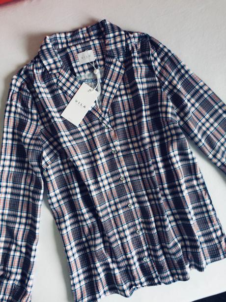 Vila károvaná košeľa/blúzka vel.xs/s, 34 / 36 / s / xs
