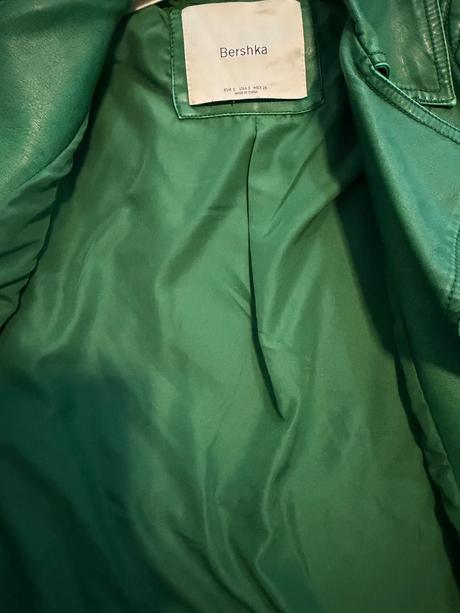 Koženková bunda, bershka,s