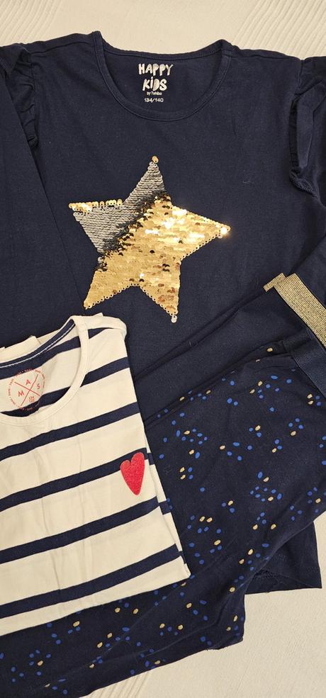 2x súprava dlhé tričko a legíny, tchibo,140