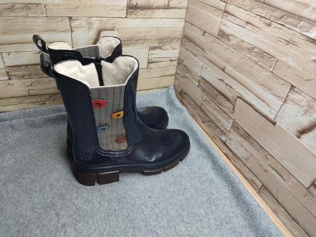 Rieker 36 - dámske tmavomodré gumáky, rieker,36