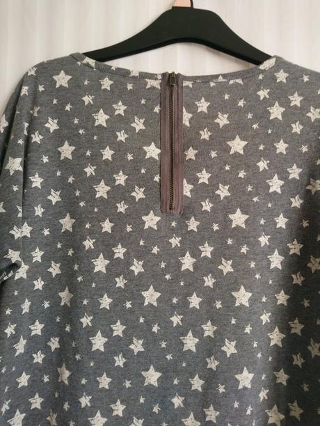 Dámsky sivý top s hviezdičkami, gina, gina,l