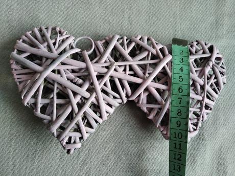 Prútené srdcia - na zavesenie, 