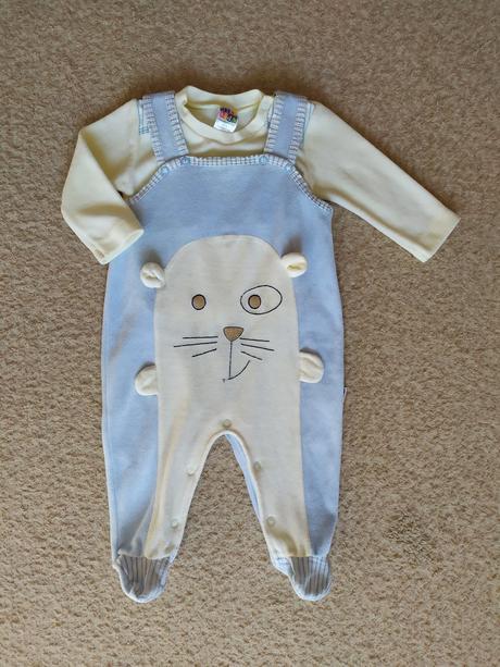 Nohavice / dupačky na traky + tričko oyko 68/74, 68