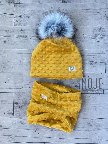 Minky set ciapka a nakrcnik, 56 - 146