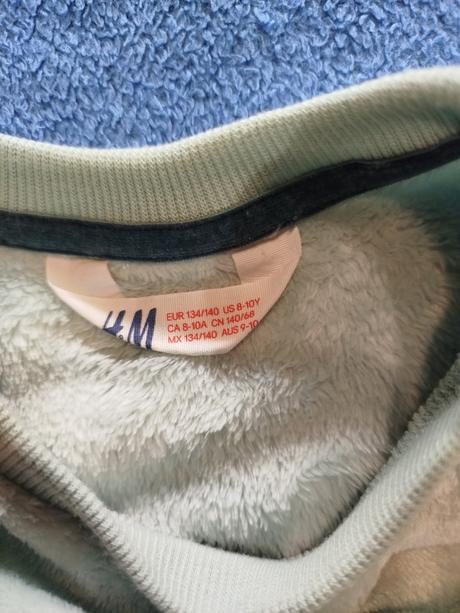 Chlpatá mikina, h&m,134