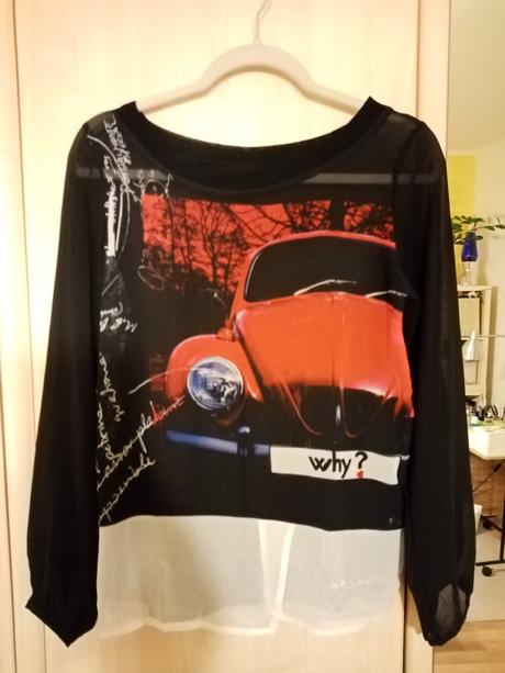 Tričko transparentné, s