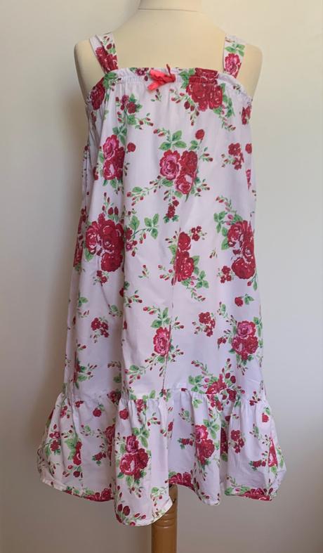 H&m biele kvietkované šaty, h&m,128