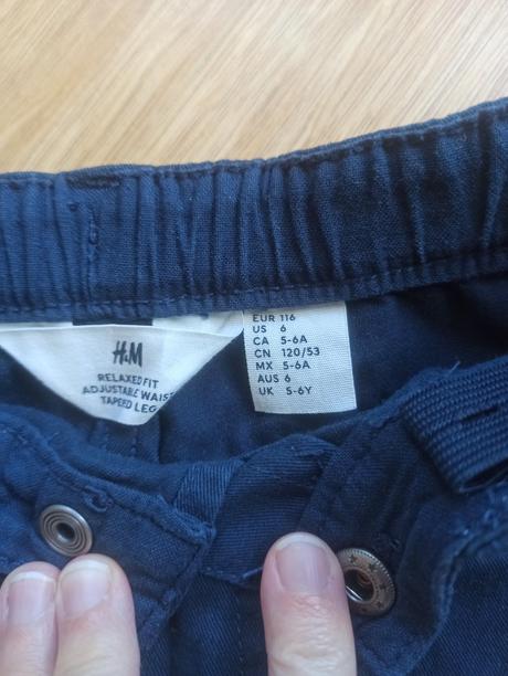 Nohavice hm, h&m,116