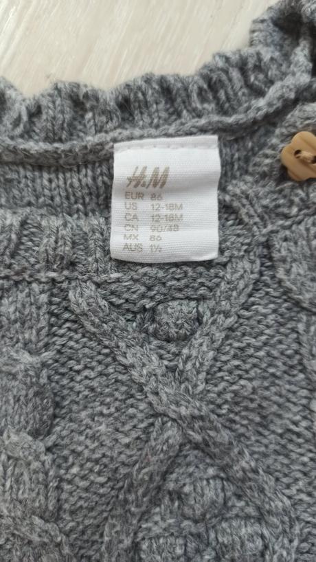 Strikovane šaty h&m, h&m,86