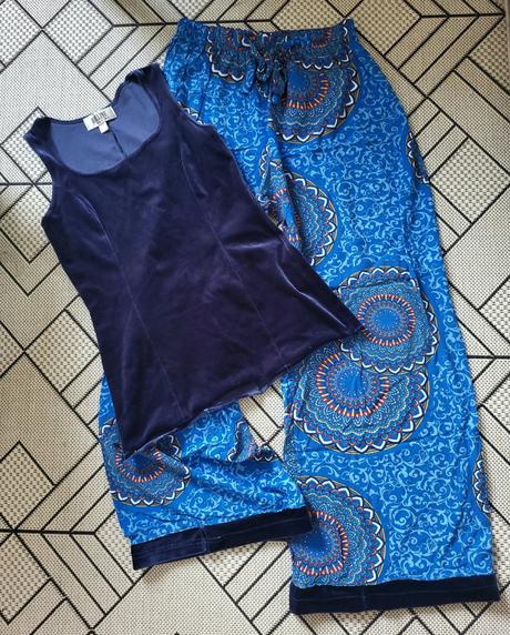 Letné nohavice s topom l/xl, xl