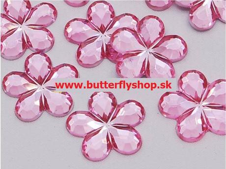 Dekoračné kvietky 15mm veľké / 10farieb, 