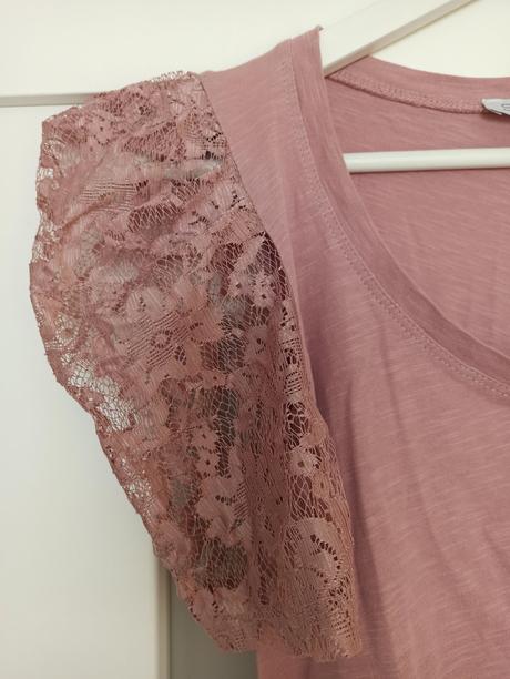 Tričko s puf rukávmi, s