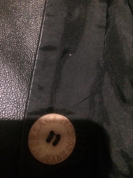Kožený kabat m, versace,m